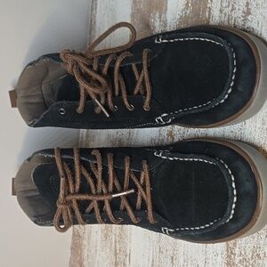 Eddie Bauer Womens Laurel Chukka Ankle Bootie 7 Shoes Suede Black Boots Hiking